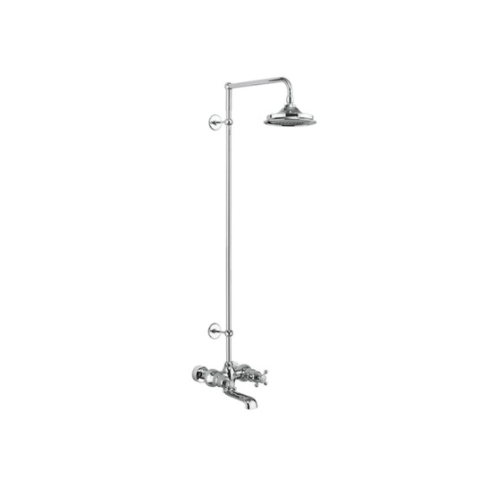 Tay Thermostatic Bath Shower Mixer Wall Mounted with Swivel Shower Arm (6 inch shower) Tay Thermostatic Bath Shower Mixer Wall Mounted with Swivel Shower Arm (6 inch shower)