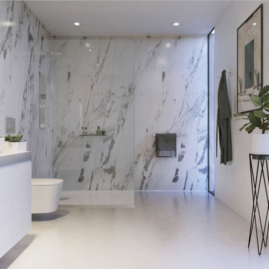 IDS Showerwall Lightning Marble IDS Showerwall Lightning Marble