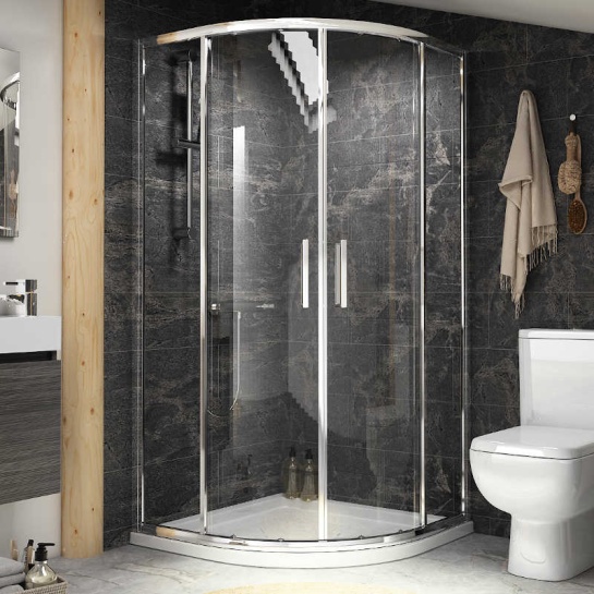 RADIANT REDUCED HEIGHT SHOWER ENCLOSURE QUADRANT 900 RADIANT 1750mm REDUCED HEIGHT SHOWER ENCLOSURE QUADRANT 900