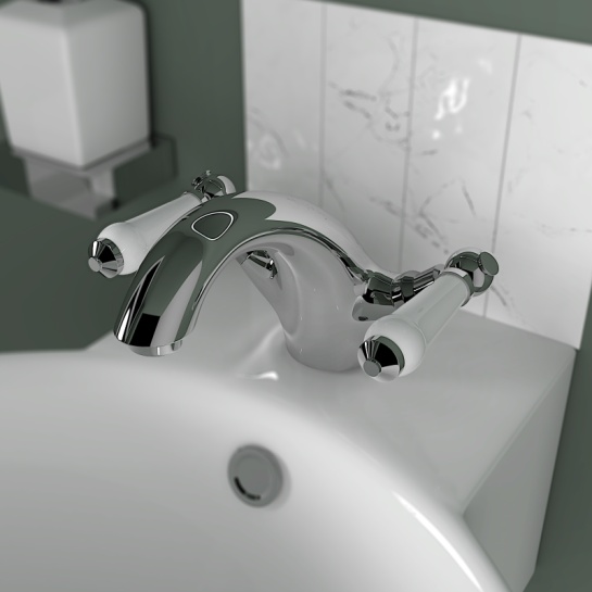 Clarice Traditional Chrome Mono Mixer Tap Lever Clarice Traditional Chrome Mono Mixer Tap Lever