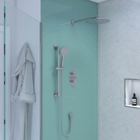 Tweed 2 Outlet Wall Shower Set Head Handset Slider Tweed 2 Outlet Wall Shower Set Head Handset Slider