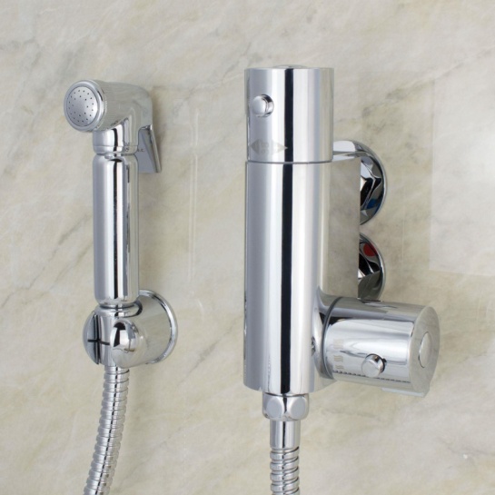 Chrome Douche Kit Thermostatic Chrome Douche Kit with Sprayer