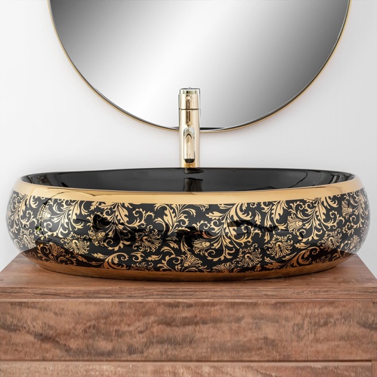 Delillo Black Countertop Sink Delillo Black Countertop Sink