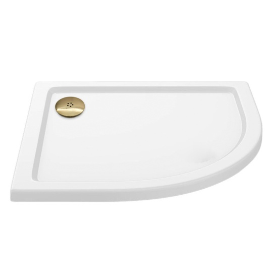 Stone Resin Quadrant Tray 800 x 800 with Optional Gold Waste Stone Resin Quadrant Tray 800 x 800 with Optional Gold Waste