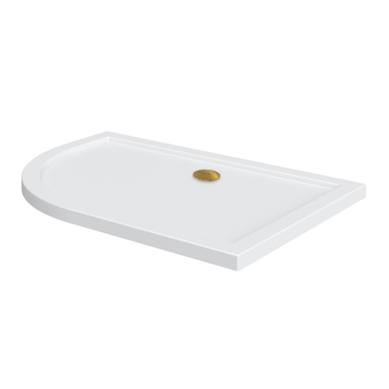 offset quadrant 1000 lefthand shower tray gold waste offset quadrant 1000 lefthand shower tray gold waste