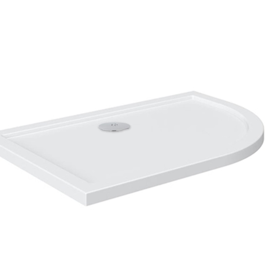 offset quadrant 1200 righthand shower tray chrome waste offset quadrant 1200 righthand shower tray chrome waste