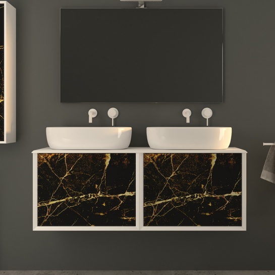 baden haus bellagio 1410 vanity unit black & gold stone with countertop round basin baden haus bellagio 1410 vanity unit black & gold stone with countertop round basin