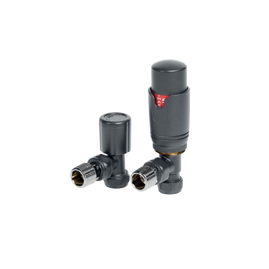 anthracite straight thermostatic radiator valve pack (pairs) anthracite straight thermostatic radiator valve pack (pairs)