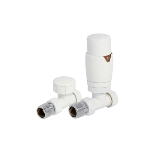 white straight thermostatic radiator valve pack (pairs) white straight thermostatic radiator valve pack (pairs)