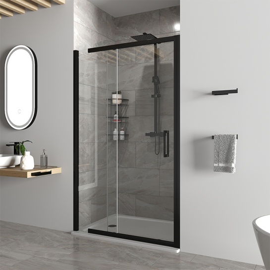 odessa black recess 1200 slider shower door odessa black recess 1200 slider shower door