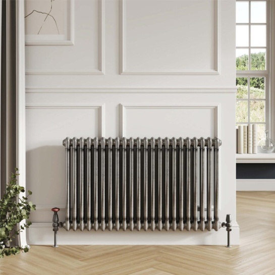 effendi 2 column horizontal raw metal designer radiator effendi 2 column horizontal raw metal designer radiator