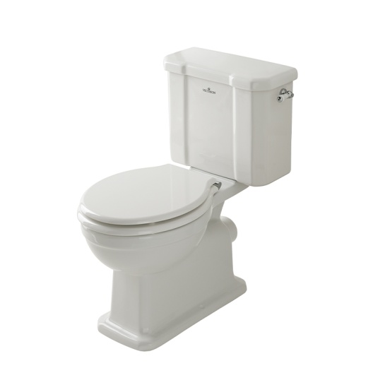 BC Designs victrion close coupled toilet with white seat