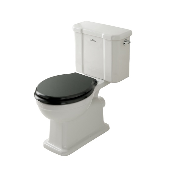 BC Designs victrion close coupled toilet with black seat BC Designs victrion close coupled toilet with black seat
