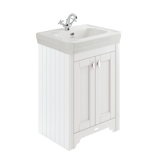 BC Designs victrion 640 nimbus white vanity unit with marble top BC Designs victrion 640 nimbus white vanity unit with marble top