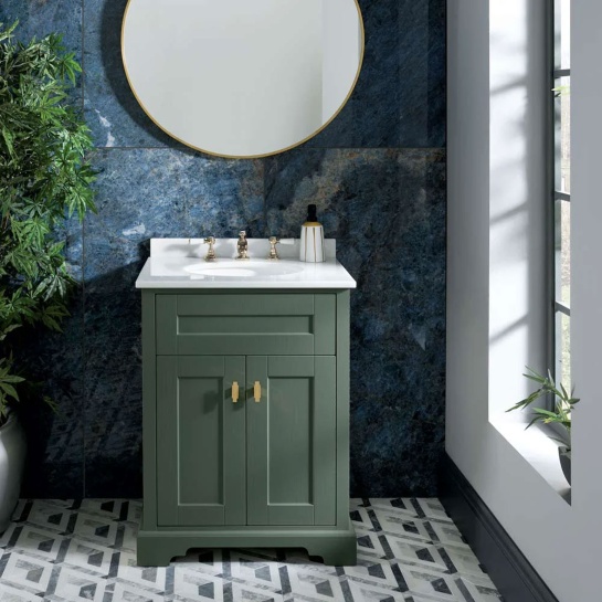 bayswater victrion 600 forest green vanity unit with marble top bayswater victrion 600 forest green vanity unit with marble top