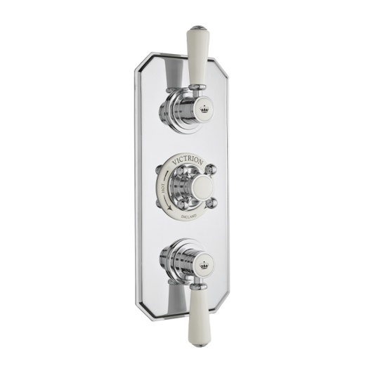 BC Designs victrion chrome concealed shower valve two outlets