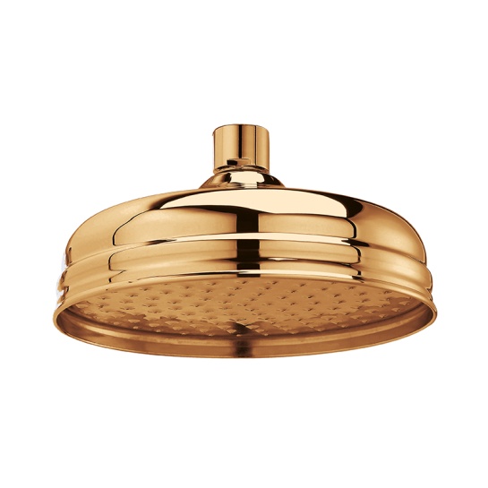 BC Designs victrion copper 8 inch shower head | ceiling or wall mounted