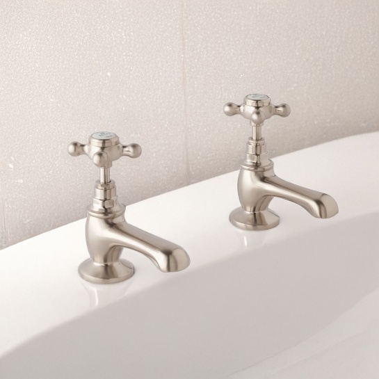 bayswater victrion brushed nickel crosshead basin pillar taps bayswater victrion brushed nickel crosshead basin pillar taps