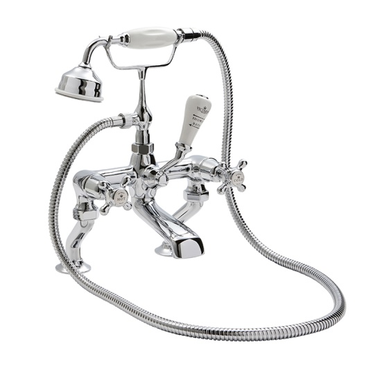 BC Designs victrion chrome crosshead deck mounted bath shower mixer tap BC Designs victrion chrome crosshead deck mounted bath shower mixer tap