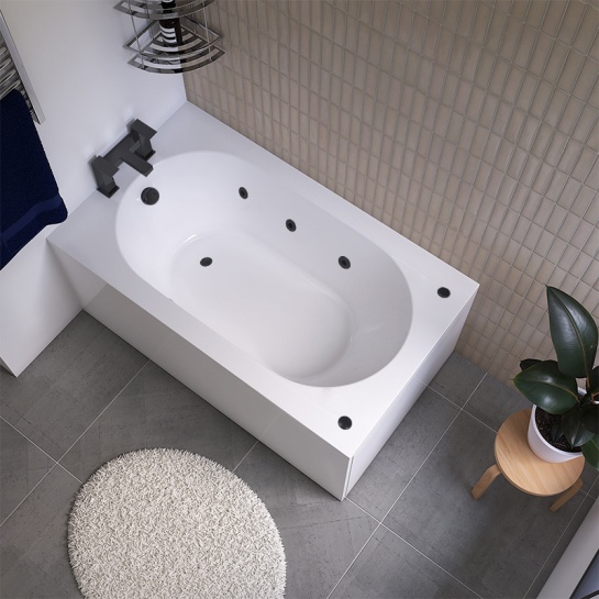 petite straight spa bath with black jets 1200 x 700 petite straight spa bath with black jets 1200 x 700