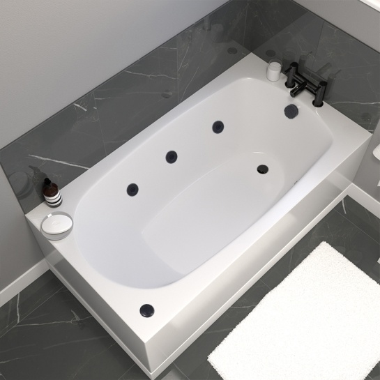 petite black hydro therapy straight bath with black jets 1400x700 petite black hydro therapy straight bath with black jets 1400x700