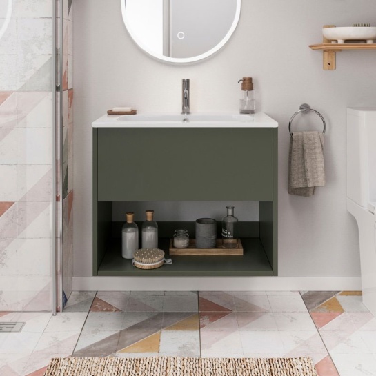 britton hackney 700mm wall hung green vanity unit britton hackney 700mm wall hung green vanity unit