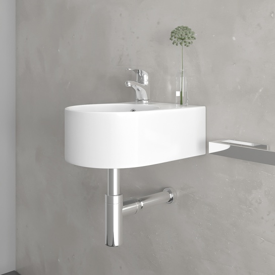 ellipse 300mm wall hung small d shape basin one taphole ellipse 300mm wall hung small d shape basin one taphole