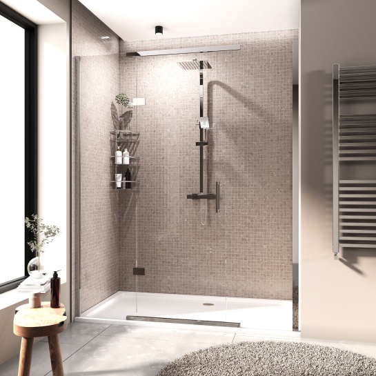 havana chrome 1700 inline hinged shower door havana chrome 1700 inline hinged shower door
