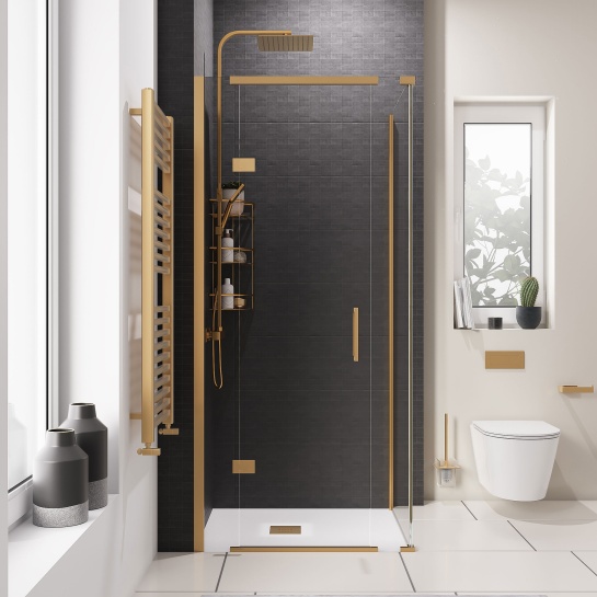 havana gold 900 inline hinged corner shower enclosure havana gold 900 inline hinged corner shower enclosure