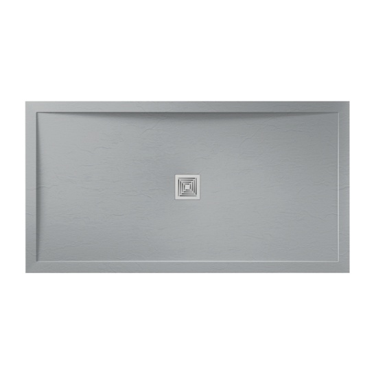 Aqualavo Slate Grey Rectangular Slimline Shower Tray Aqualavo Slate Grey Rectangular Slimline Shower Tray