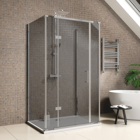 havana chrome 1200 inline hinged corner shower enclosure smoked glass havana chrome 1200 inline hinged corner shower enclosure smoked glass