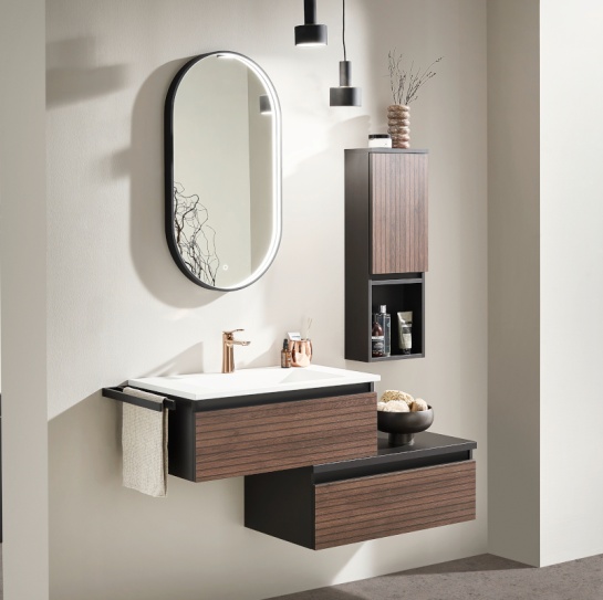 Laguna High Line 800mm Wall Hung Handleless Vanity Unit Main Image for 800mm Vanity Unit from Lagunas High Line 100 Range
