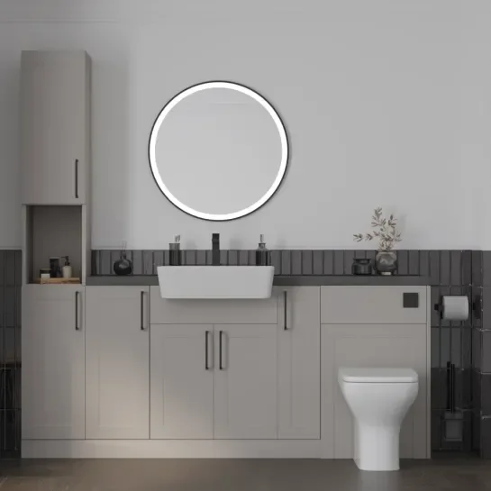 Main product image for the Oliver 1900 Cashmere Shaker Fitted Furniture Tallboy 1
