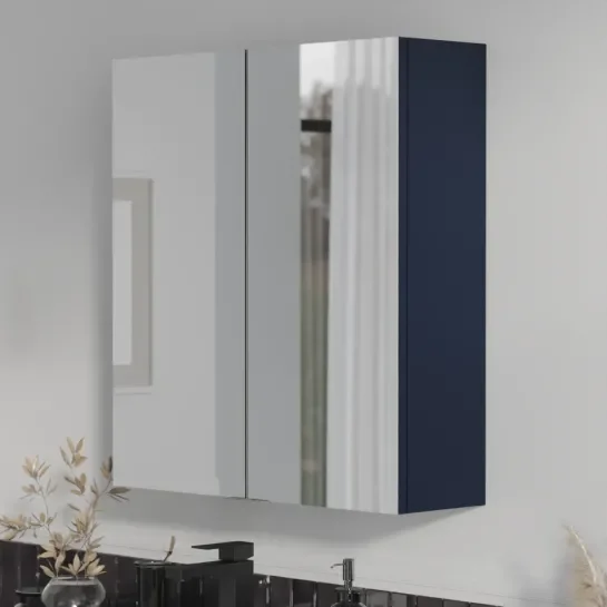Main Product Image for Oliver Navy Blue 600mm Mirror Cabinet