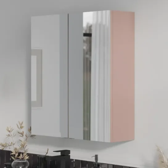 Main Product Image for Oliver Pink 600mm Mirror Cabinet