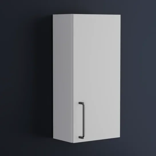 Main Product Image for Oliver Matt White 300mm Wall Cabinet with Shaker Door (Slim & Standard)