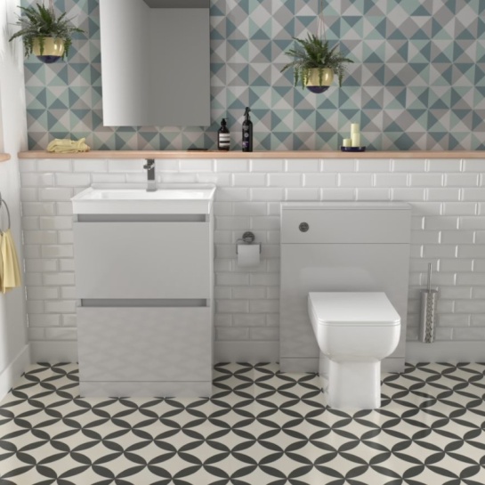 Ashford 600 Grey Basin Unit BTW Toilet Ashford 600 Grey Basin Unit BTW Toilet