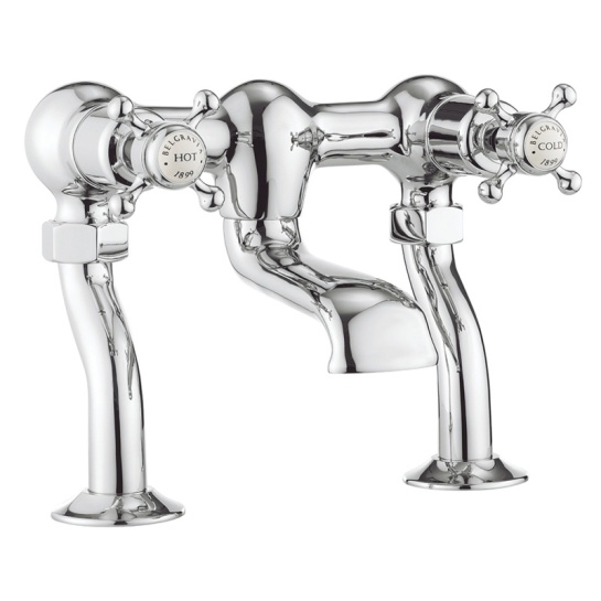 Modern Bath Filler With a featured Standard spout And a cross head Handle