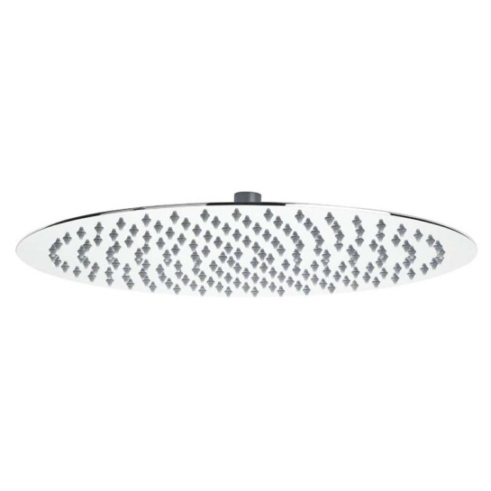 Stainless Steel Slim Round Fixed Shower Head 400mm Diameter