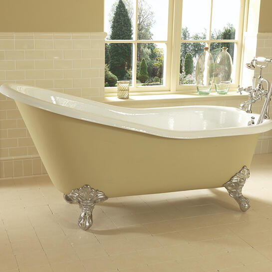 Ritz Slipper Bath 0TH 1540mm With Imperial Feet