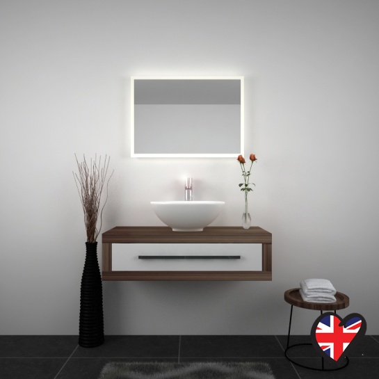 GEO LUC 900 WALL HUNG DRAW BOX BROWN WHITE