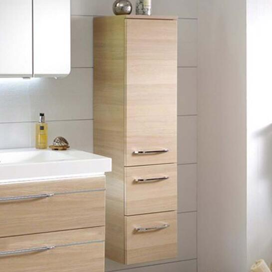 Balto Bathroom Wall Hung Side Storge Cabinet 2 Drawers 1 Door