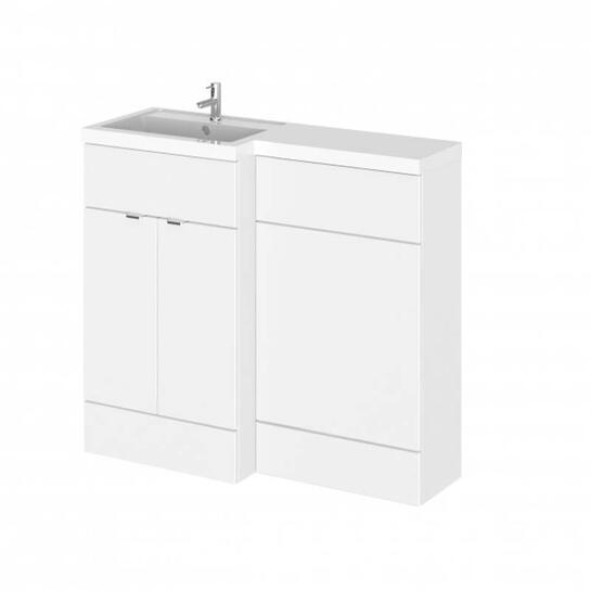 Modern Designer 1000mm Combination Bathroom Furniture Vanity Unit (Colour Options) straight basin