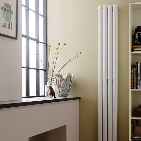 High White Gloss Revive Compact Double Panel Radiator 1800x236mm