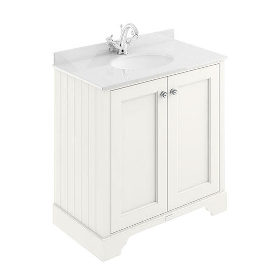 Pointing White 800MM 2 Door Basin Cabinet