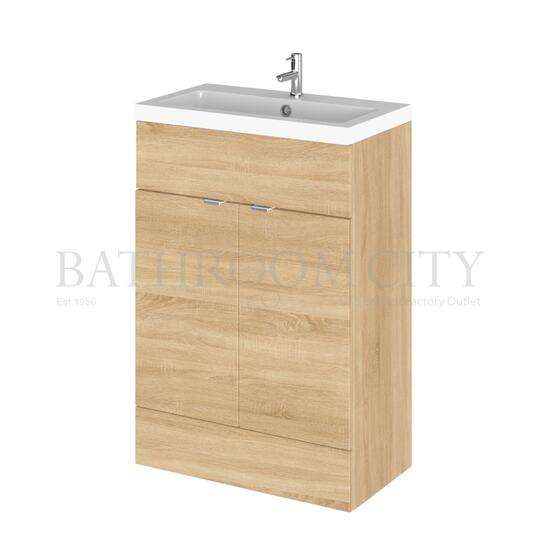 600mm FD Vanity Unit & Basin Grey Avola