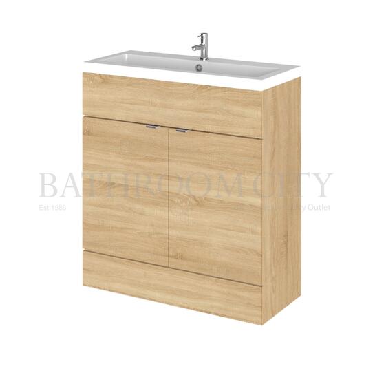 800mm FD Vanity Unit & Basin Grey Avola