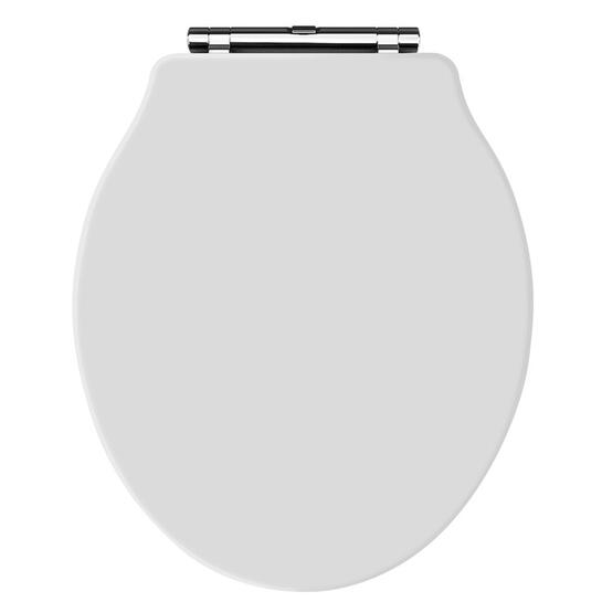 White Traditional Toilet Seat (Chancery)