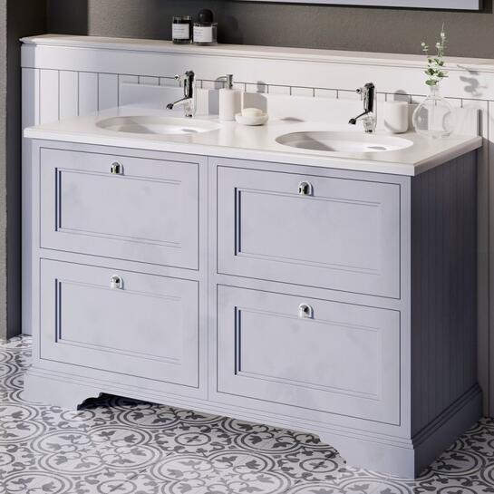 Freestanding 130 Vanity Unit with drawers