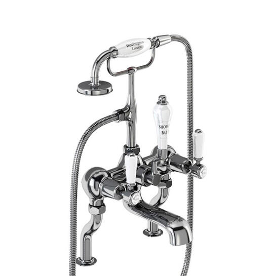 Kensington Bath shower mixer deck mounted with S adjuster